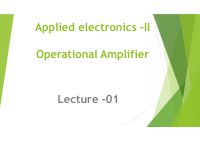 Applied electronics -II (Lecturer-01).pptx